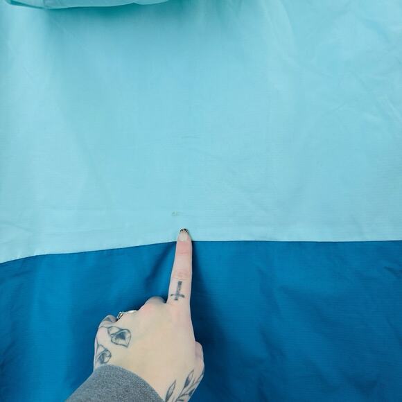 Eddie Bauer Lone Peak Blue Color Block Windbreaker Boys Size L - Picture 10 of 11